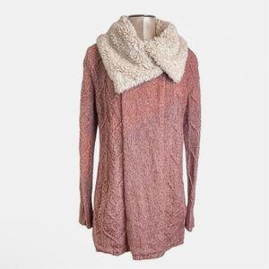 Sleeping on Snow Anthropologie Bondurant Sherpa Longline Cardigan XS | B497